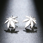 Boucles-d-oreilles-en-acier-inoxydable-exquis-amulette-en-feuille-d-rable-la-mode-classique-Simple