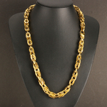 Collier-et-bracelet-maillons-faits-la-main-pour-hommes-et-femmes-bijoux-en-acier-inoxydable-or