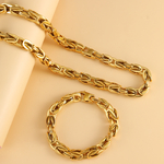 Collier-et-bracelet-maillons-faits-la-main-pour-hommes-et-femmes-bijoux-en-acier-inoxydable-or