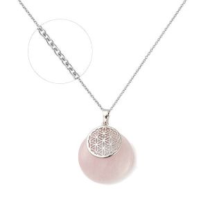 collier-femme-chaine-et-pendentif-rosace-pierre-naturelle-quartz-rose