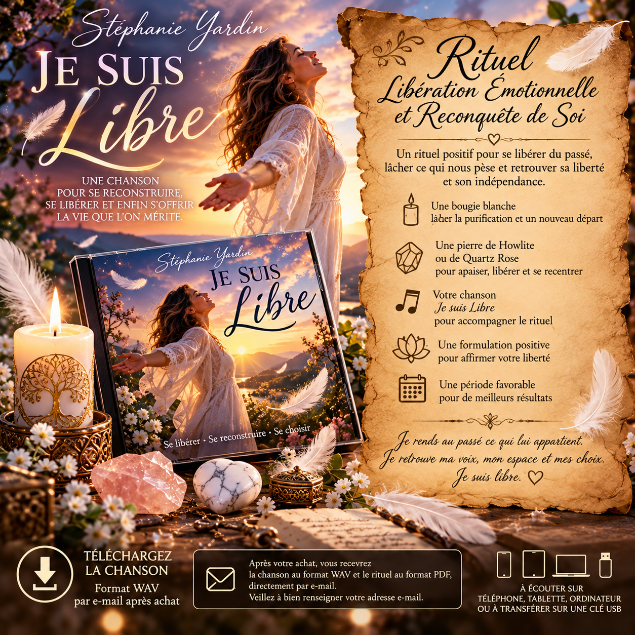 Affiche mystique Je suis libre