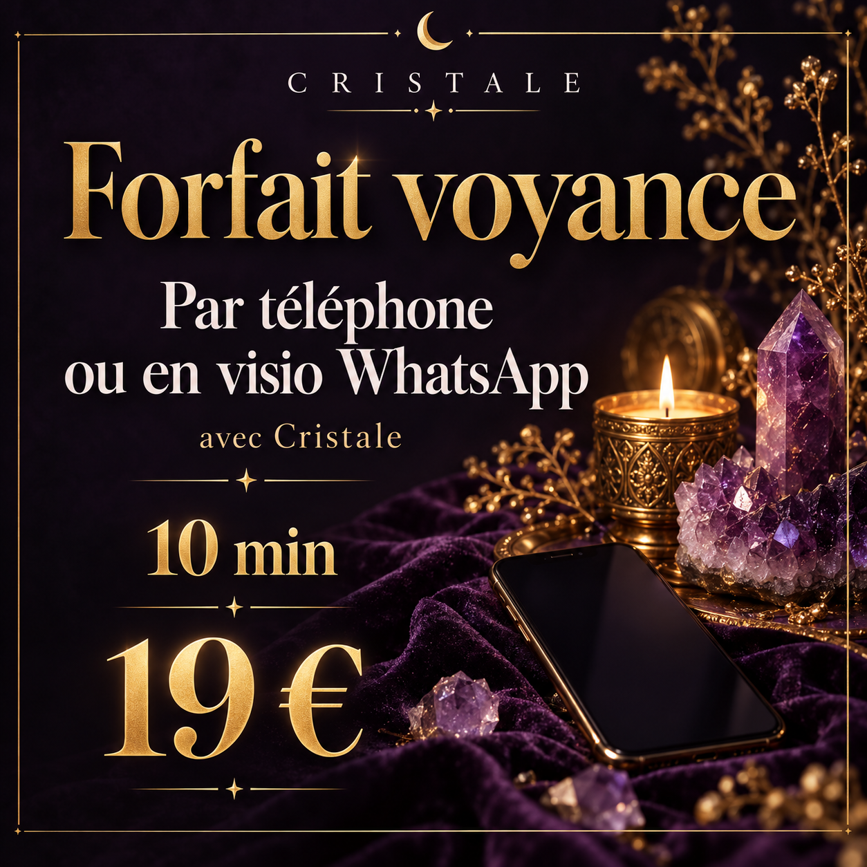 Forfait voyance Cristale, 10 min