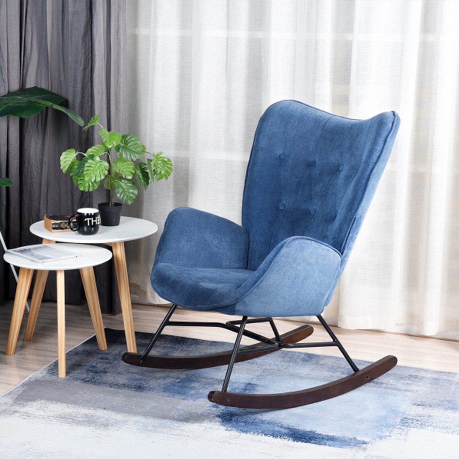 Rocking Chair Design | Madrid Bleu Royal