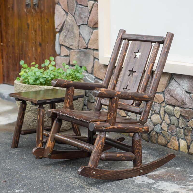 Rocking Chair Vintage Texas Boy