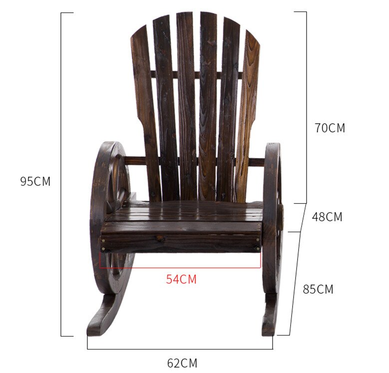 Rocking Chair Deluxe | Charrette Sudiste dimensions
