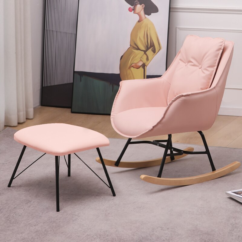 Rocking Chair Design | Roma Lux | Malabar avec tabouret