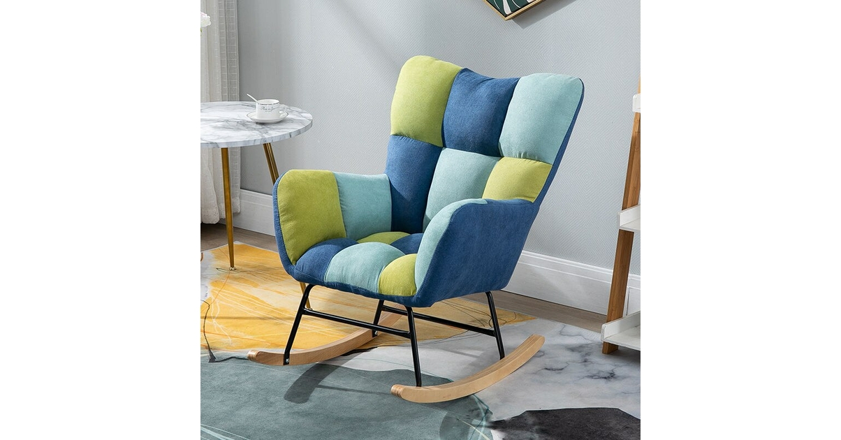 Rocking Chair Design | London Chic | Velours Corail