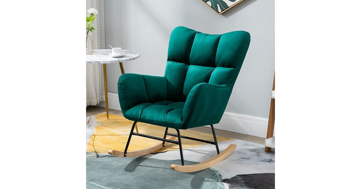 Rocking Chair Design | London Chic | Velours Menthe