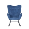 Rocking Chair Design | Madrid Bleu Royal fond blanc