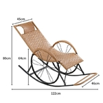 Rocking Chair Design | Été Indien | Fauteuil à bascule en rotin dimensions
