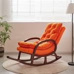 Rocking Chair Deluxe en Tissu | New York Orange Citrouille