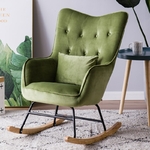 Rocking Chair Scandinave | Dublin Vert Kaki