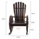 Rocking Chair Deluxe | Charrette Sudiste dimensions