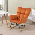 Rocking Chair Design | London Chic | Velours Orange
