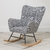 Rocking Chair Design | London Chic | Velours Zébré