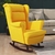 Rocking Chair Contemporain Bourbon Velours Soleil