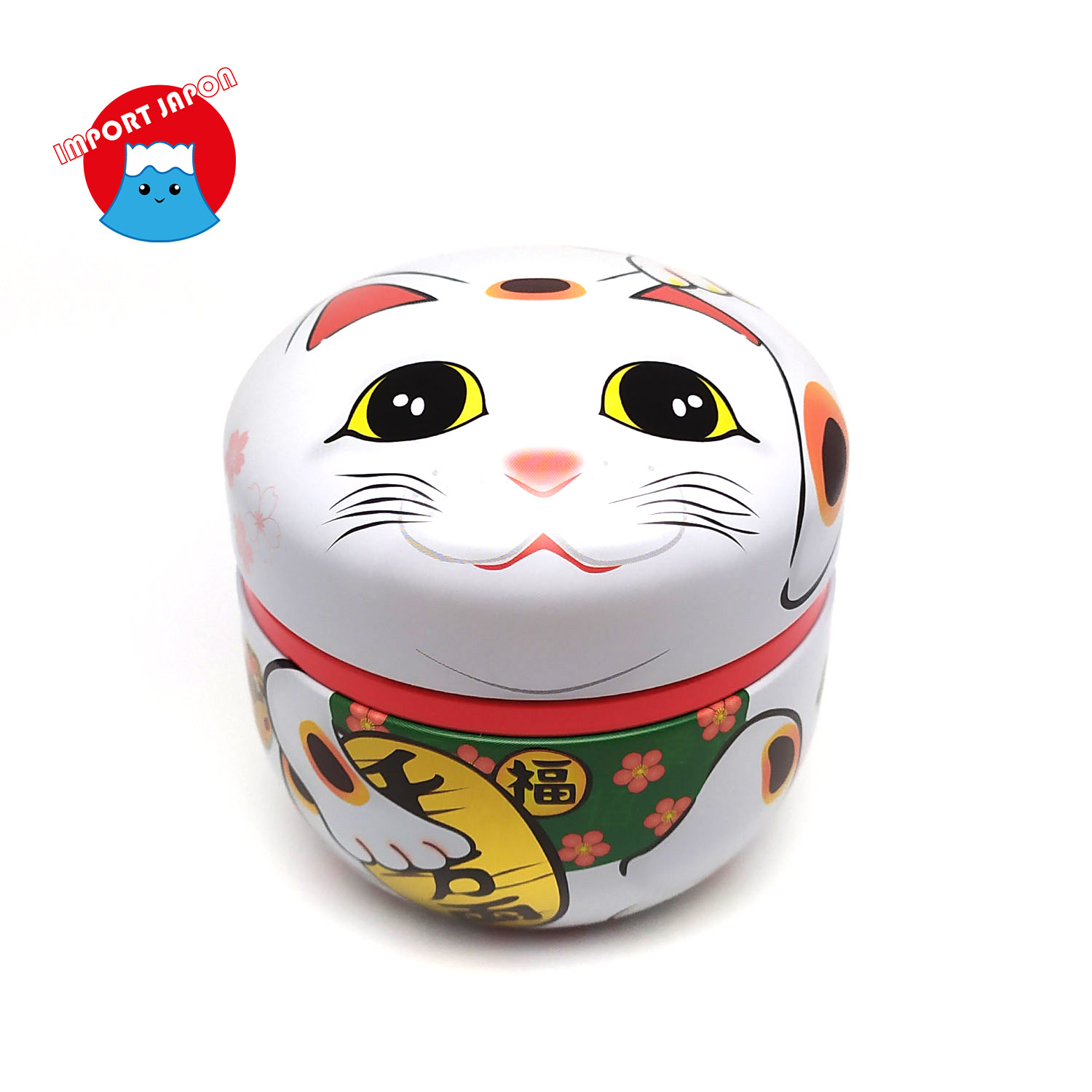 Boîte à thé Manekineko blanc