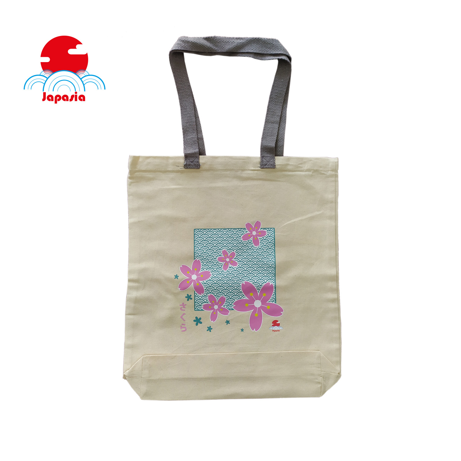 TOTE BAG-SAKURA GREY-FRONT