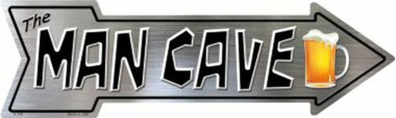 Enseigne Flèche métallique 43 x 12 cm The Man Cave
