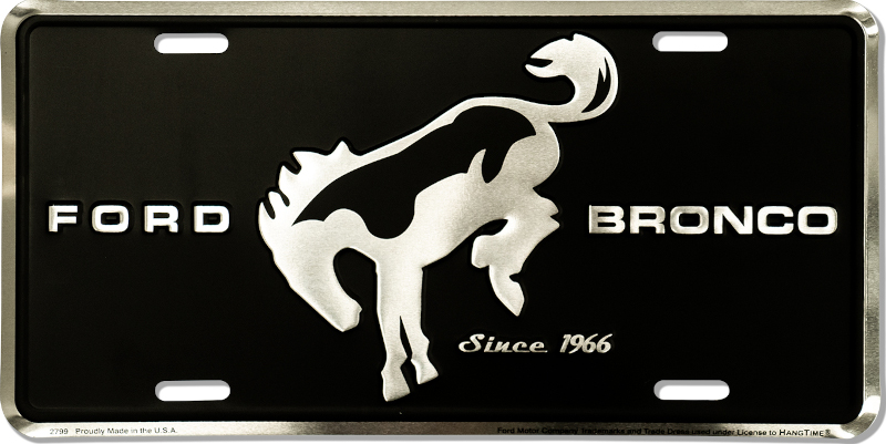 SL2799-BRONCO-plaque-immatriculation-métallique-americaine-décorative