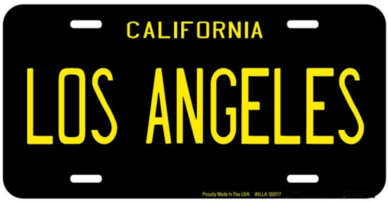 SLLA-Los-Angeles-plaque-immatriculation-métallique-americaine-décorative