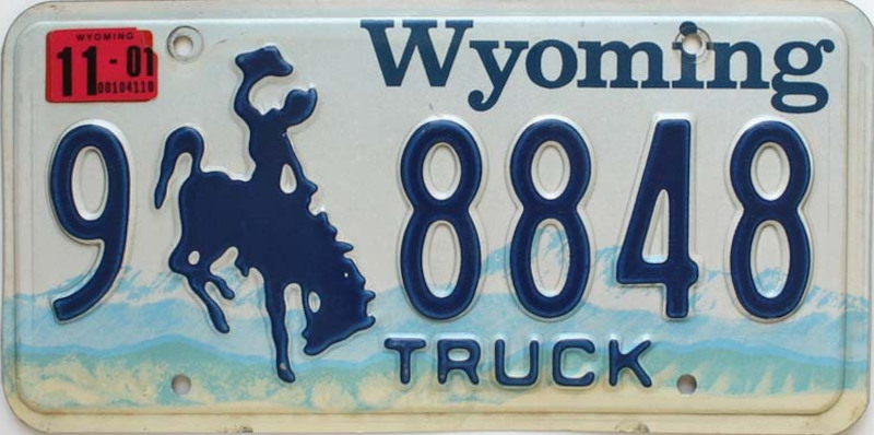 WYOMING-TRUNK-Plaque-americaine-authentique-vehicule-USA