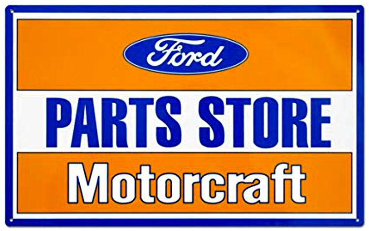 Plaque métallique format 45 x 28 cm Parts Store Motorcraft FORD MOTOR COMPANY
