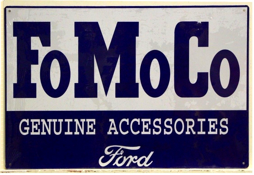 Plaque métallique format 45 x 30 cm Genuine Accessories FOMOCO FORD MOTOR COMPANY