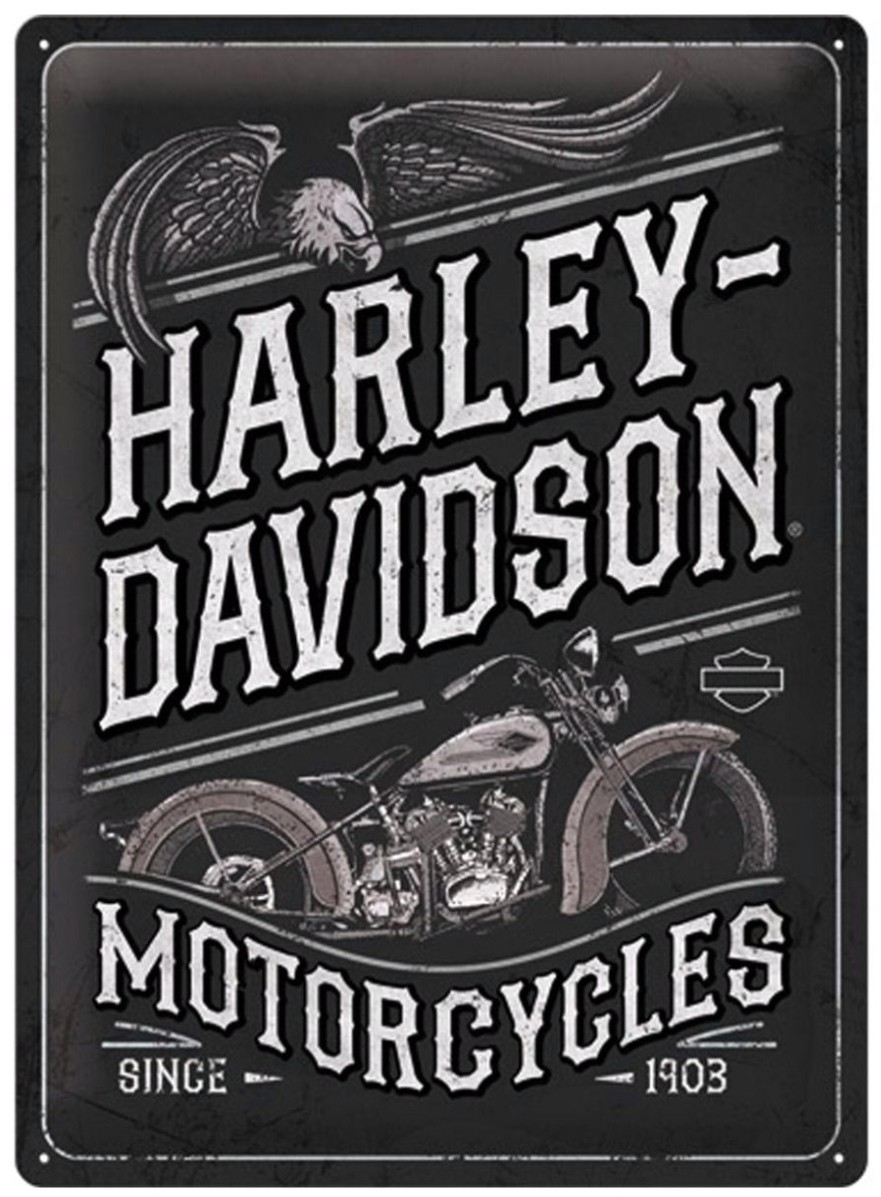 Plaque métallique 40 x 30 cm Vintage* Motorcycle since 1903 HARLEY DAVIDSON