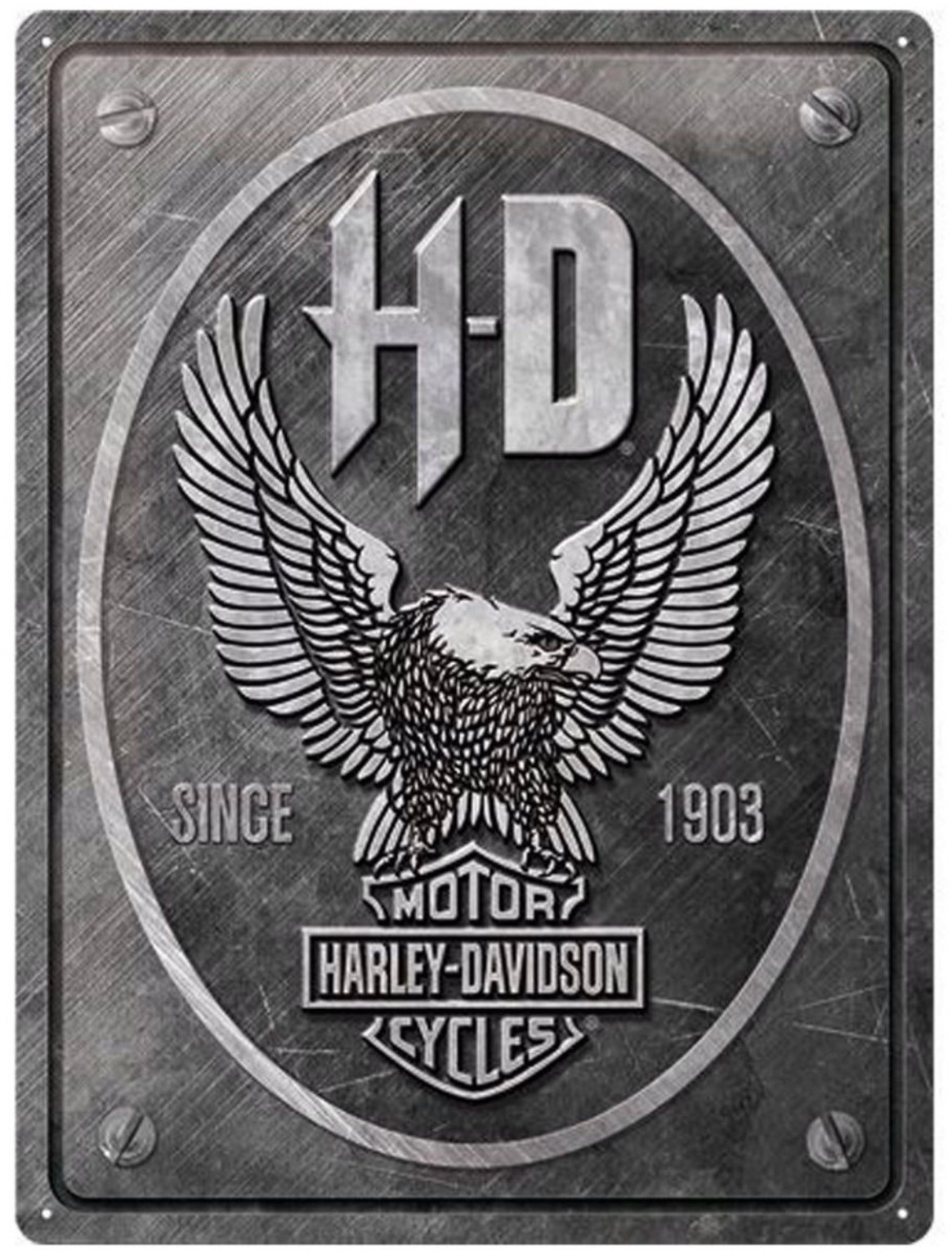 Plaque métallique 40 x 30 cm Vintage* Metal Eagle HARLEY DAVIDSON