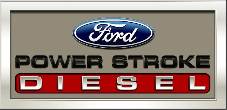 Plaque métallique format 45 x 21 cm Diesel Power Stroke FORD MOTOR COMPANY