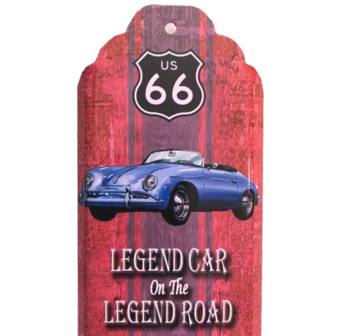 I&amp;S-6603THb-Thermometre-mural-décoration-legend-car-porsche-legend-Route-66-retro-vintage