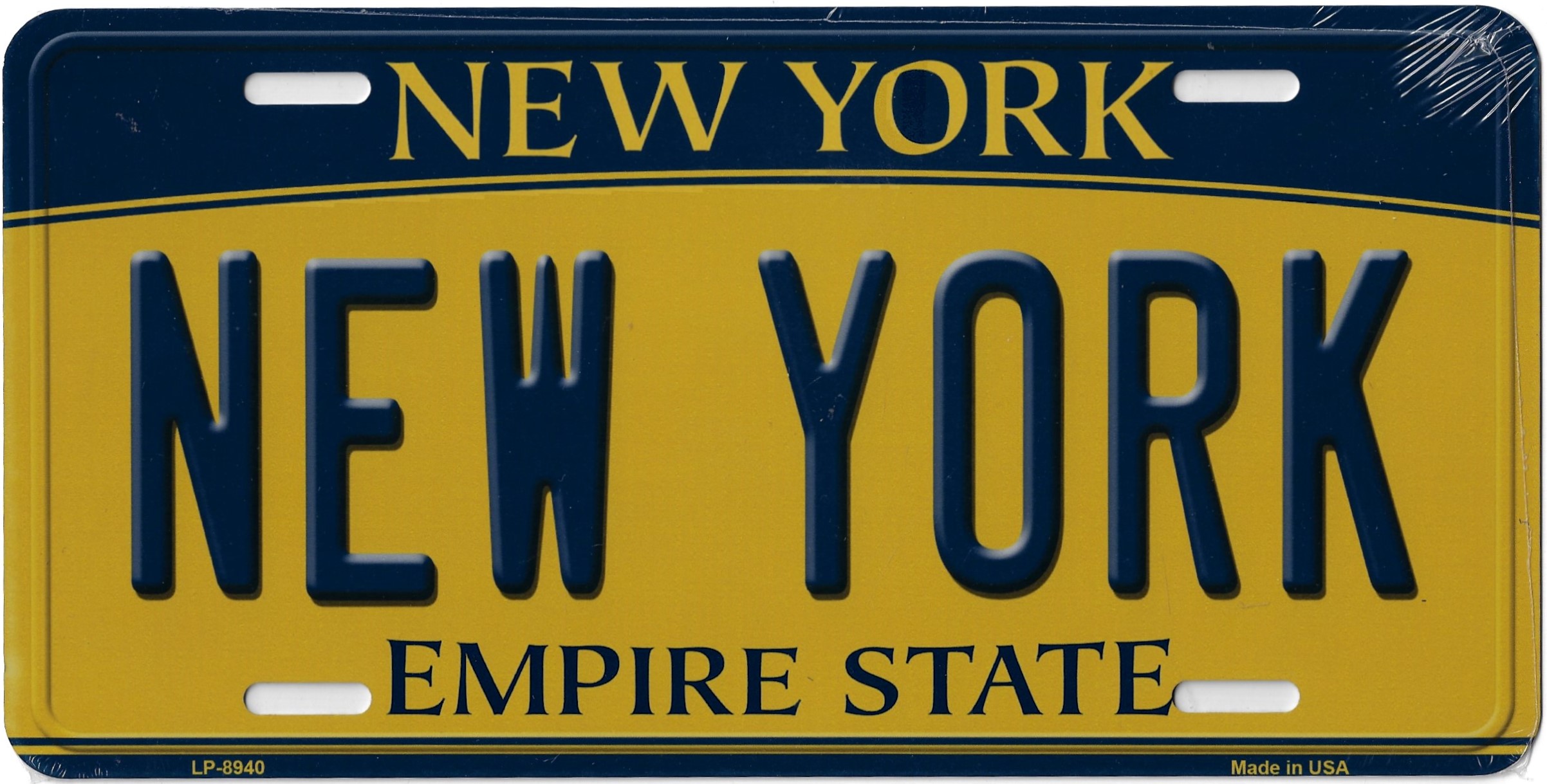 plaque metal americaine new york empire state