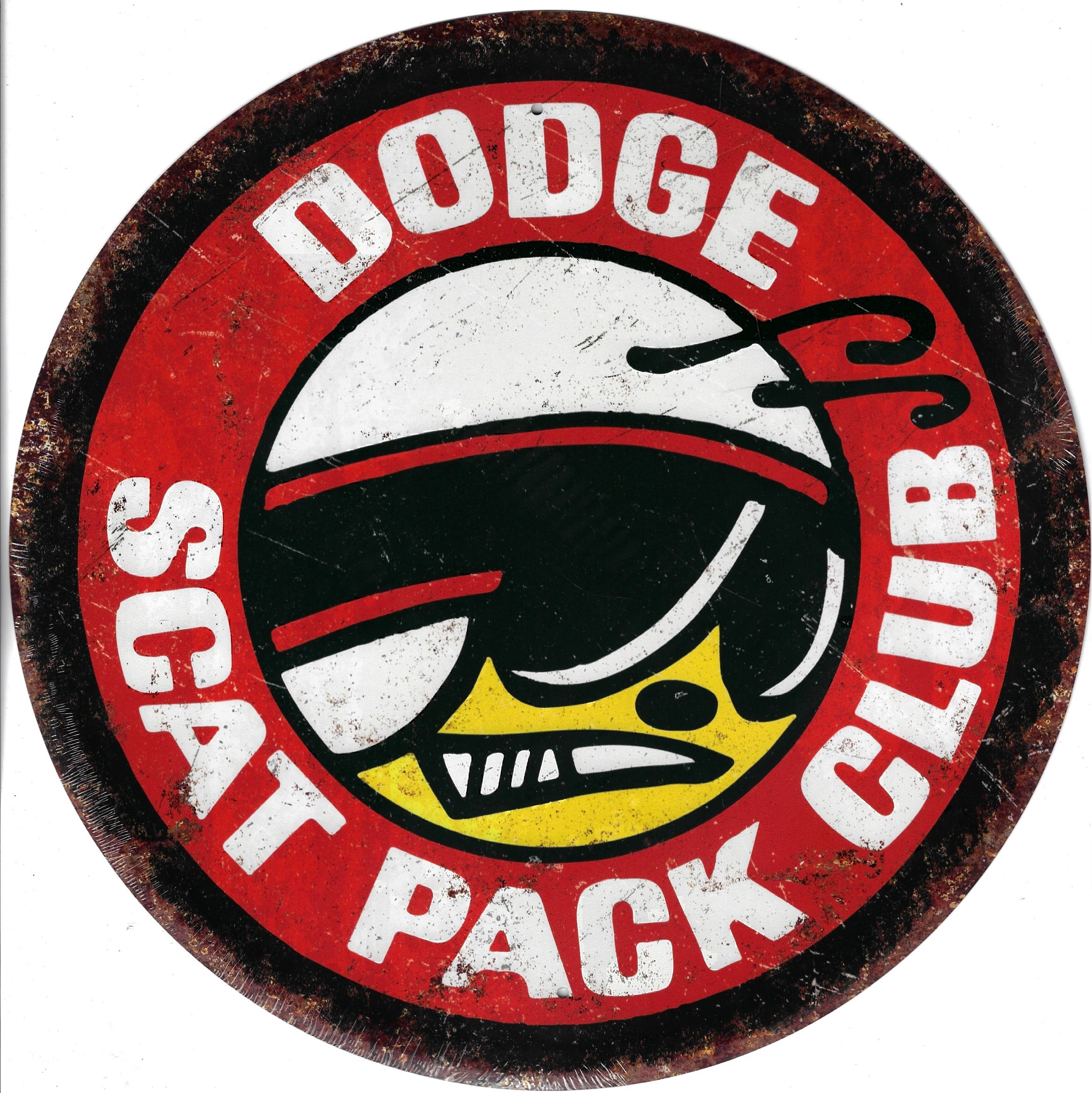plaque métal américaine dodge scat pack club
