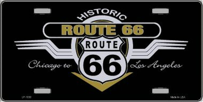 Plaque Auto Décorative métal 30 x 15 cm Historic ROUTE 66