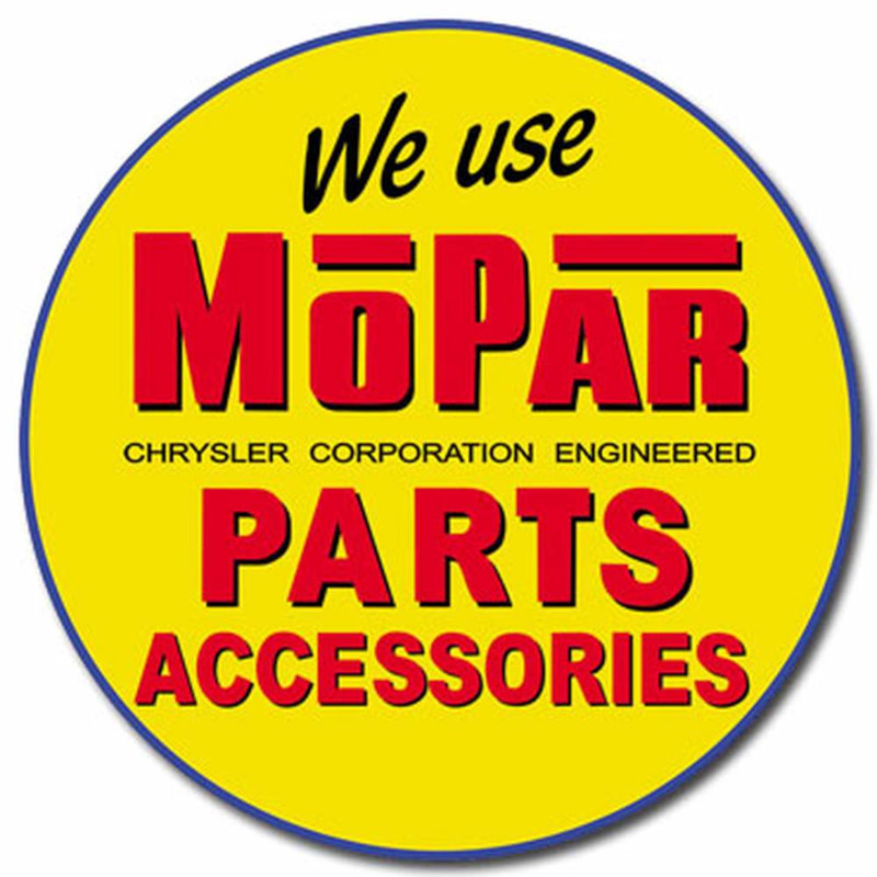 Plaque métallique Circulaire D30 cm MOPAR Parts Accessories