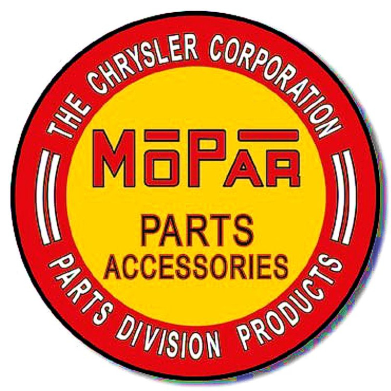 Plaque métallique Circulaire D30 cm MOPAR Parts Division Products