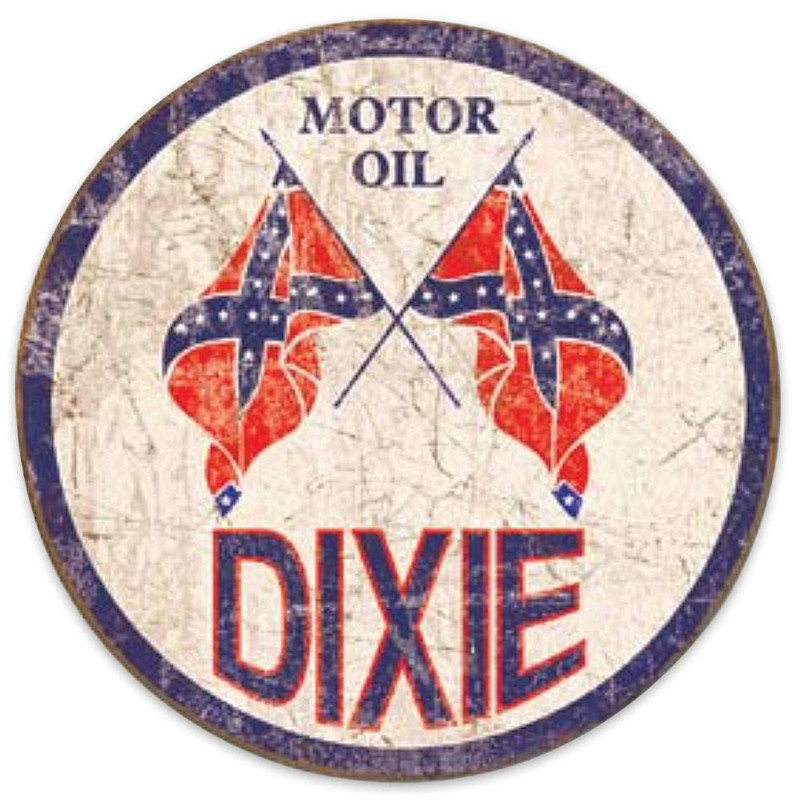 Plaque métallique Circulaire D30 cm DIXIE DIXIE MOTOR OIL