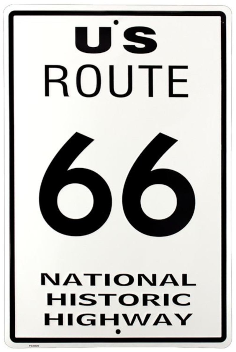Plaque métal format Parking 46 x 30 cm National Historic Highway US 66
