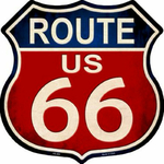 HS_495_plaque_décorative_métal_route-66_ bouclier_america_highway_usa
