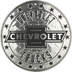 SC0027_chevrolet_truck_plaque_décoration_metallique_americaine_ronde_61cm
