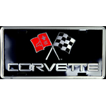 SLACV_CORVETTE-plaque-immatriculation-métallique-americaine-décorative