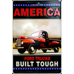 SP30144-FORD-Built-Tough-plaque-métallique-americaine-decoratice