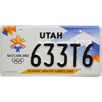 UTAH-OLYMPIC_Authentique-plaque-immatriculation-etats-usa-2002-633T6