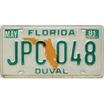 FLORIDE-ORANGE-MAP-CARTE-ORANGE-Authentique-plaque-immatriculation-etats-usa-1981_JPC048