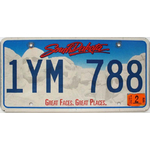 DAKOTA-SUD-SOUTH-DAKOTA-Plaque-authentique-immatriculation-vehicule-usa-2012-1YM788