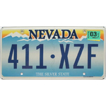 NEVADA-SIERRA-SUNRISE-Plaque-authentique-immatriculation-vehicule-usa-2003-411XZF