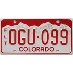 COLORADO-RED-FLT-Plaque-authentique-immatriculation-vehicule-usa-2018-OGU09