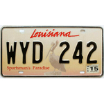 Louisiana-2015-Pelican-plaque-automobile-authentique-americaine