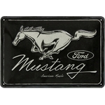 22325AA-Mustang-Ford-Route-66-nostalgic-art-reproduction-plaque-vintage-métallique de-décoration-américaine-retro